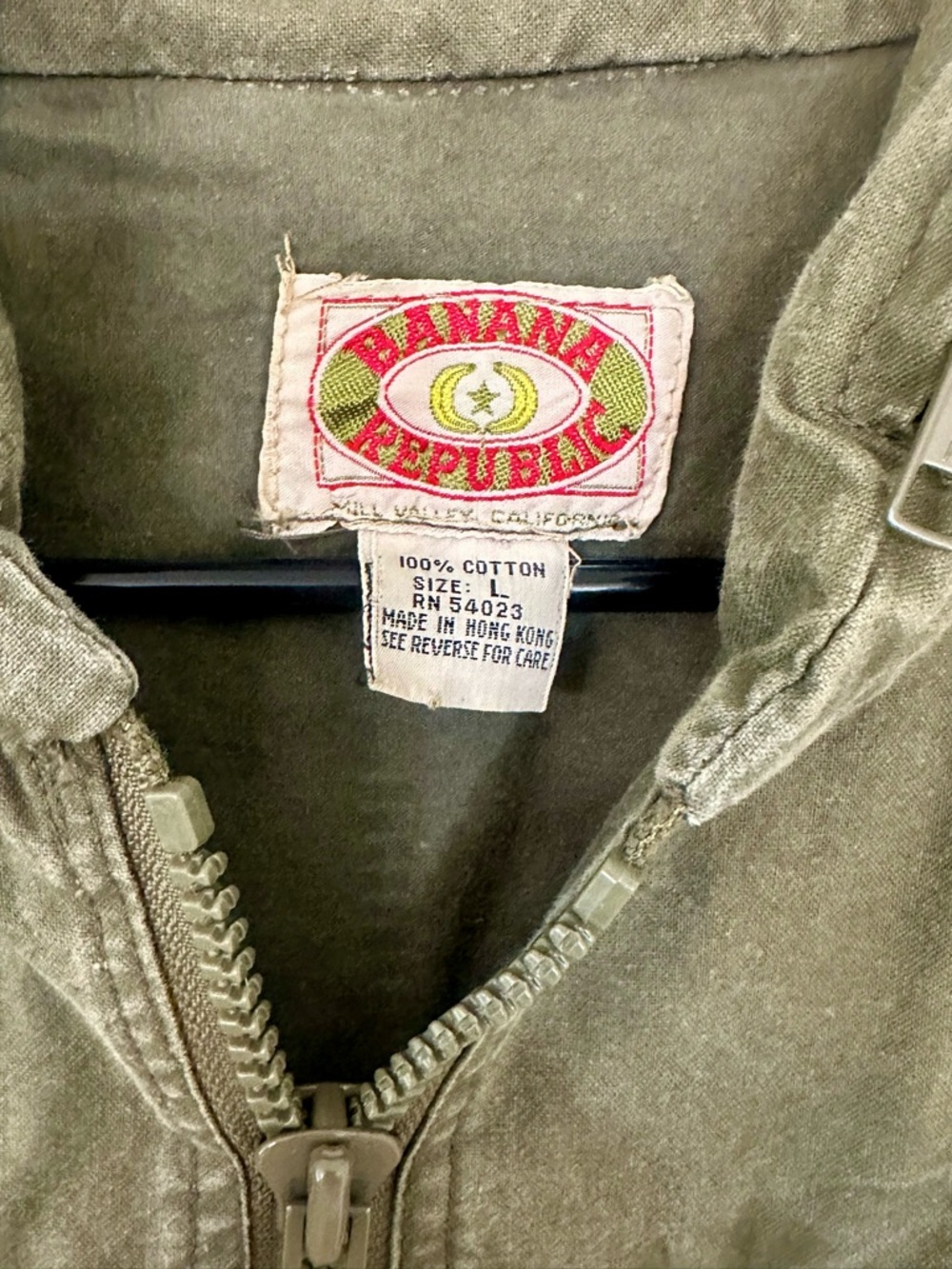 Vintage-Banana Republic  Olive Hooded Utility Vest - Women - Picture 7 of 9